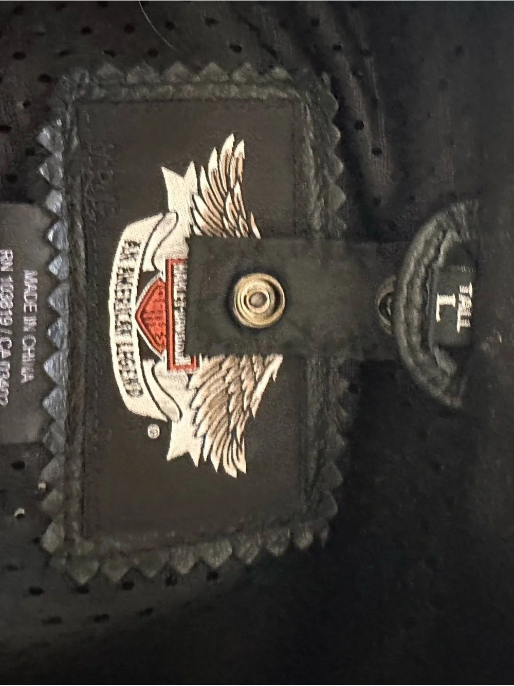 Harley-Davidson Black Leather 3-in-1 style jacket with a thermal/hoodie layer